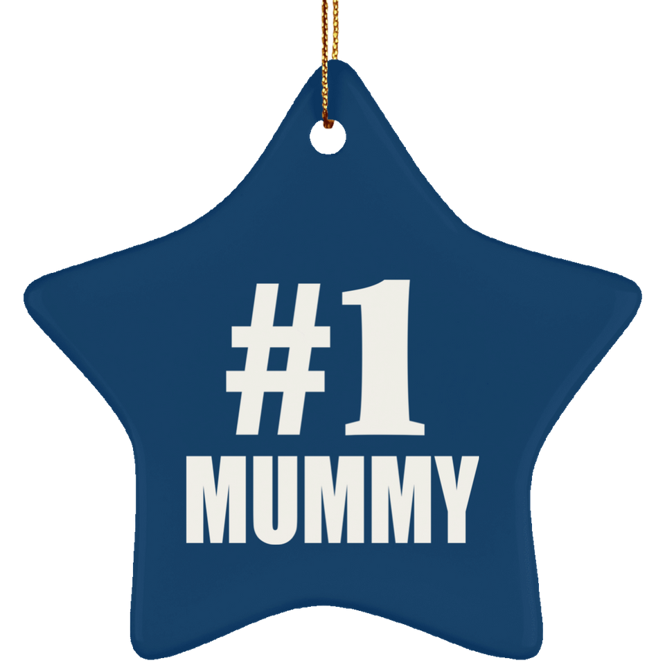 Number One #1 Mummy - Star Ornament