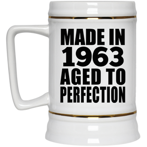 61st Birthday Made In 1963 Aged to Perfection - Beer Stein