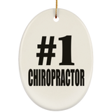 Number One #1 Chiropractor - Oval Ornament