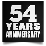 54th Anniversary 54 Years Anniversary - Poster Square
