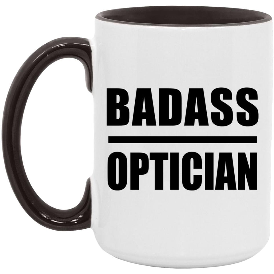Badass Optician - 15oz Accent Mug Black