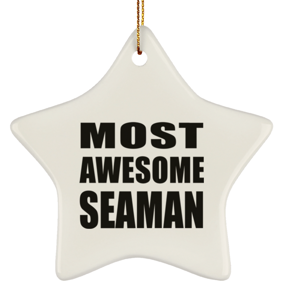 Most Awesome Seaman - Star Ornament