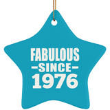 47th Birthday Fabulous Since 1976 - Star Ornament