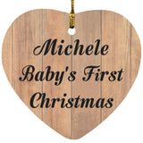 Michele Baby's First Christmas - Heart Ornament C