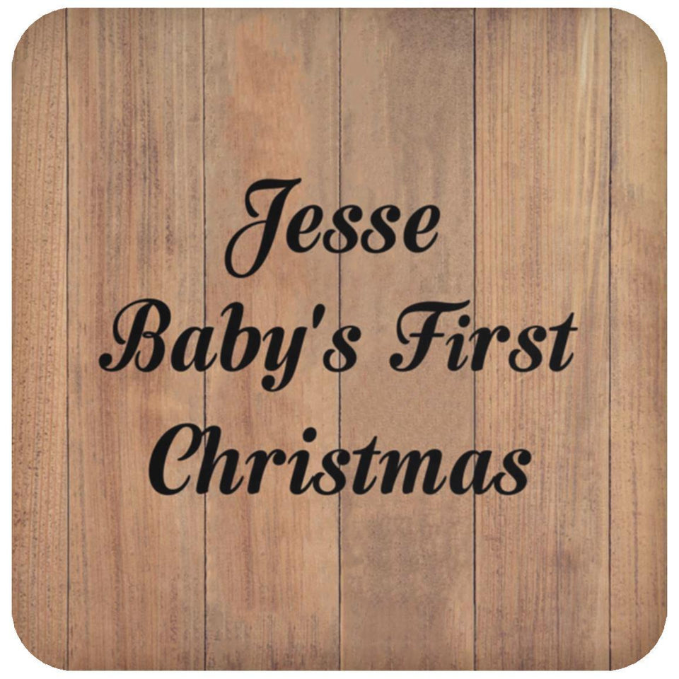 Jesse Baby's First Christmas - Drink Coaster C