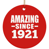 103rd Birthday Amazing Since 1921 - Circle Ornament