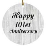 Happy 101st Anniversary - Circle Ornament F
