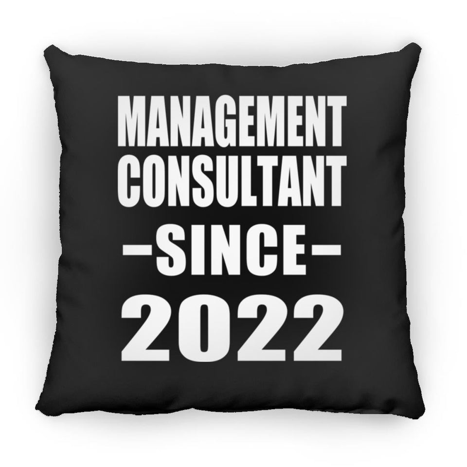 Management Consultant Since 2022 - Throw Pillow Black