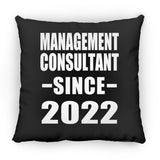 Management Consultant Since 2022 - Throw Pillow Black