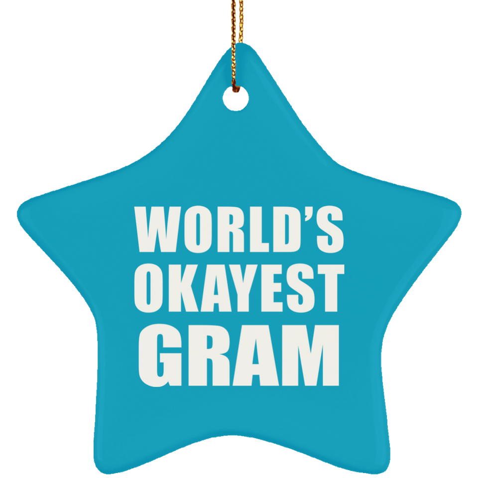 World's Okayest Gram - Star Ornament