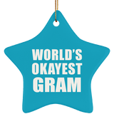 World's Okayest Gram - Star Ornament