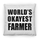 World's Okayest Farmer - Throw Pillow