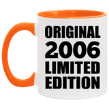18th Birthday Original 2006 Limited Edition - 11oz Accent Mug Orange