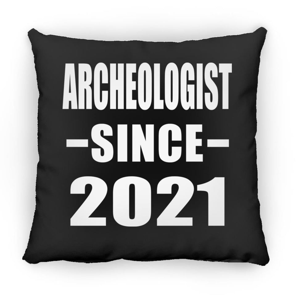 Archeologist Since 2021 - Throw Pillow Black