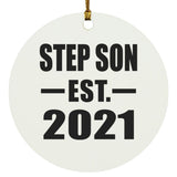 Step Son Established EST. 2021 - Circle Ornament