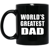 World's Greatest Dad - 11 Oz Coffee Mug Black