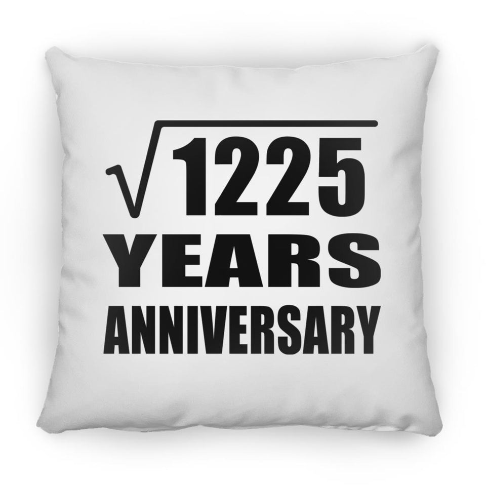 35th Anniversary Square Root of 1225 Years Anniversary - Throw Pillow