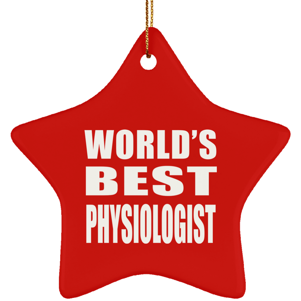 World's Best Physiologist - Star Ornament