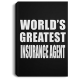 World's Greatest Insurance Agent - Canvas Portrait