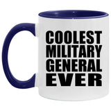 Coolest Military General Ever - 11oz Accent Mug Purple