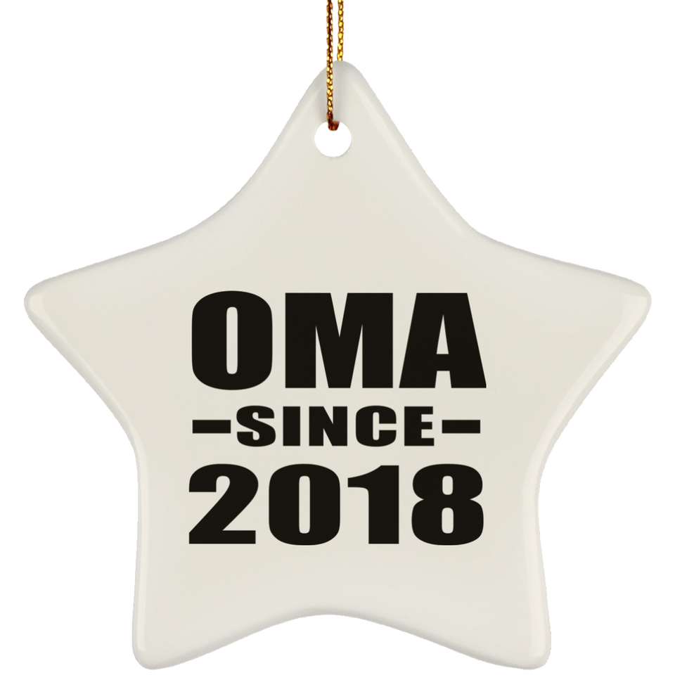 Oma Since 2018 - Star Ornament