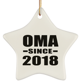 Oma Since 2018 - Star Ornament