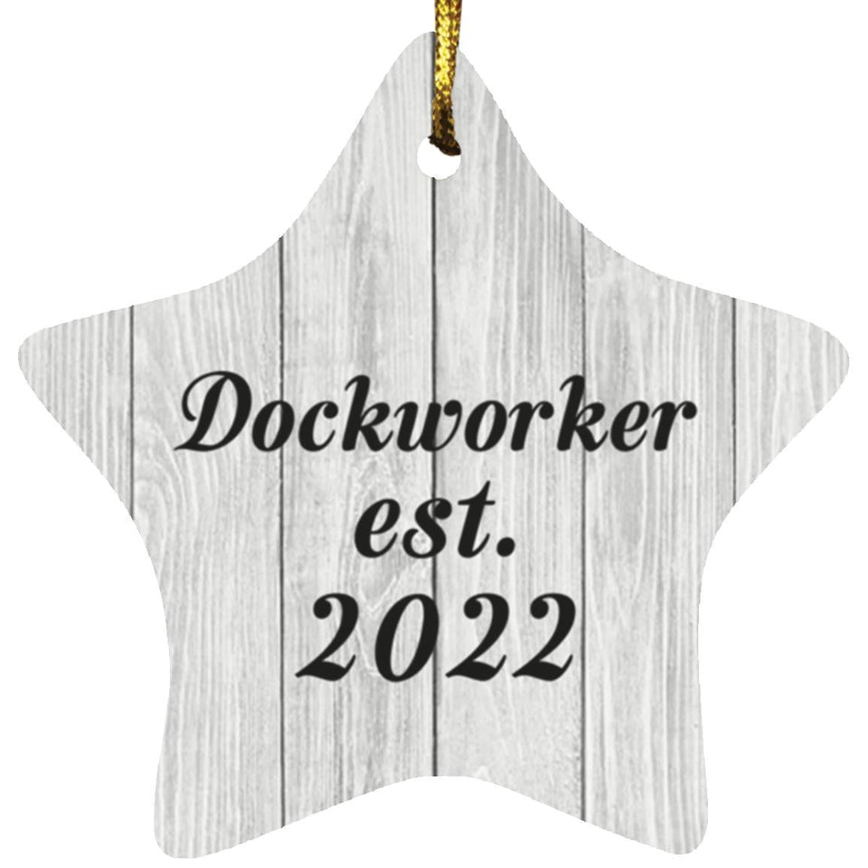 Dockworker Established Est. 2022 - Star Ornament F