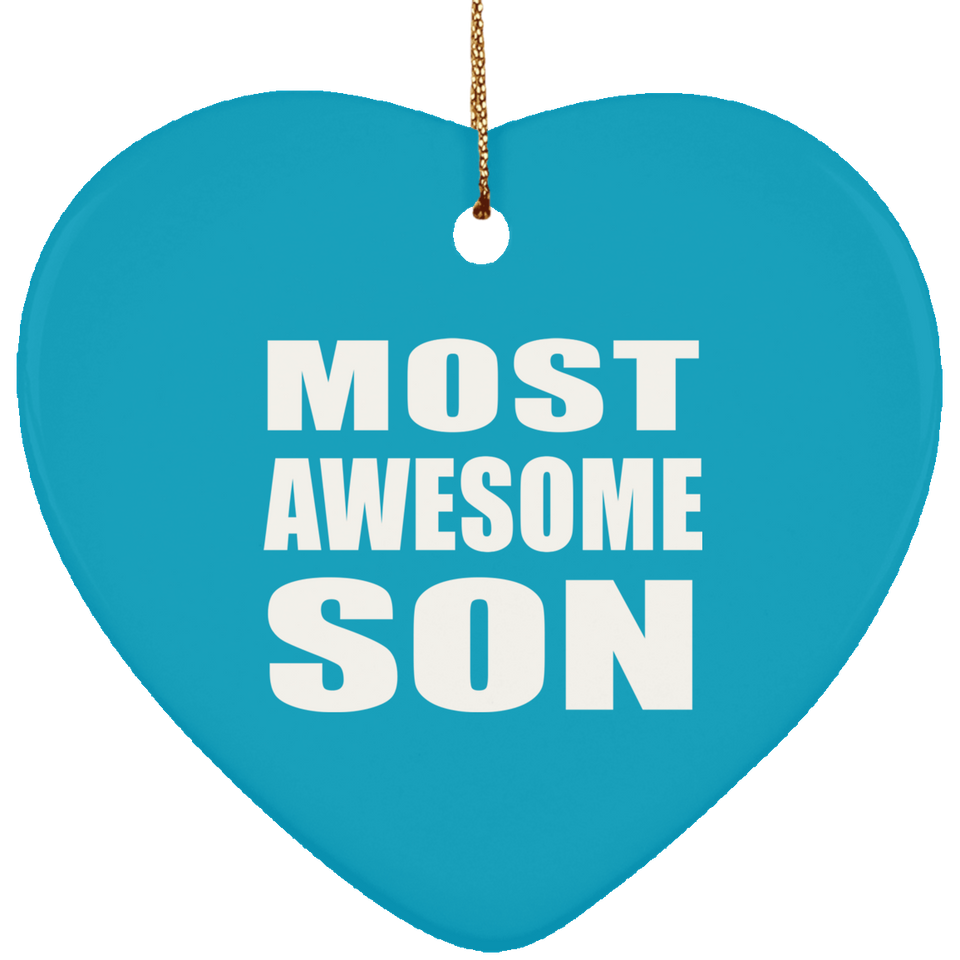 Most Awesome Son - Heart Ornament