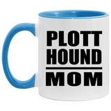 Plott Hound Mom - 11oz Accent Mug Blue