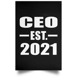 CEO Established EST. 2021 - Poster Portrait