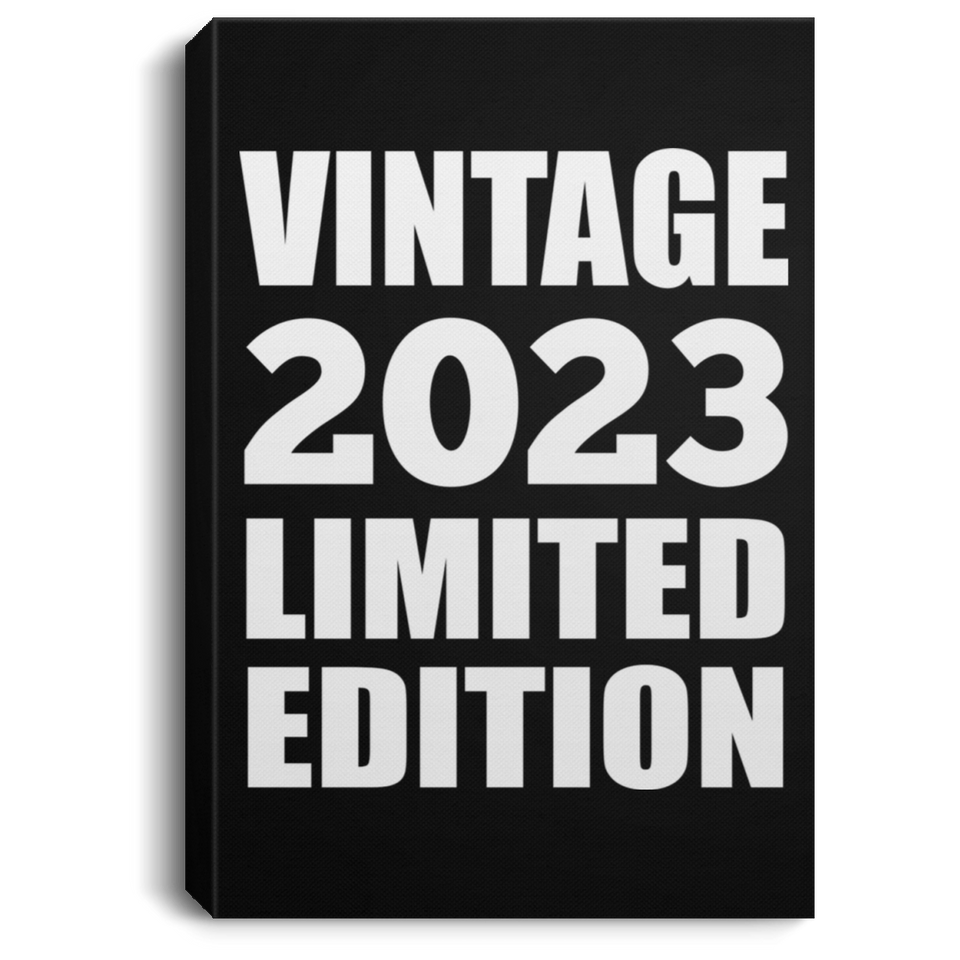 1st Birthday Vintage 2023 Limited Edition - Canvas Portrait