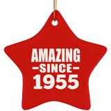 69th Birthday Amazing Since 1955 - Star Ornament