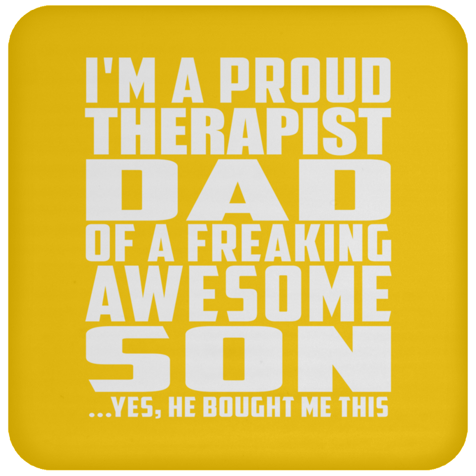 Proud Therapist Dad Of Awesome Son - Drink Coaster