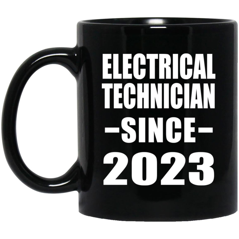 Electrical Technician Since 2023 - 11oz Coffee Mug Black