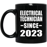 Electrical Technician Since 2023 - 11oz Coffee Mug Black