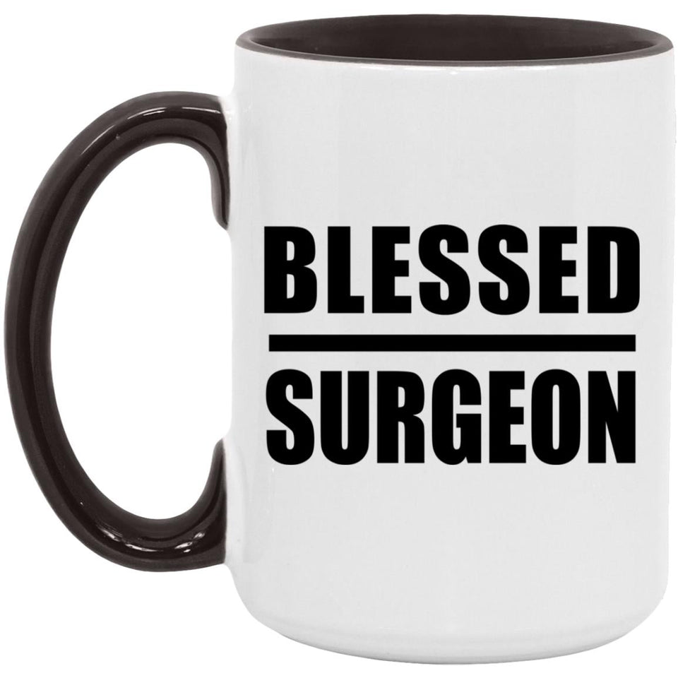 Blessed Surgeon - 15oz Accent Mug Black
