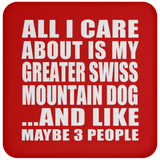 All I Care About Is My Greater Swiss Mountain Dog - Drink Coaster