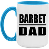 Barbet Dad - 15oz Accent Mug Blue