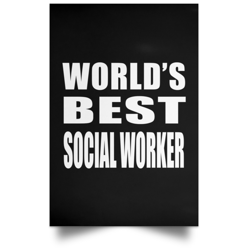 World's Best Social Worker - Poster Portrait