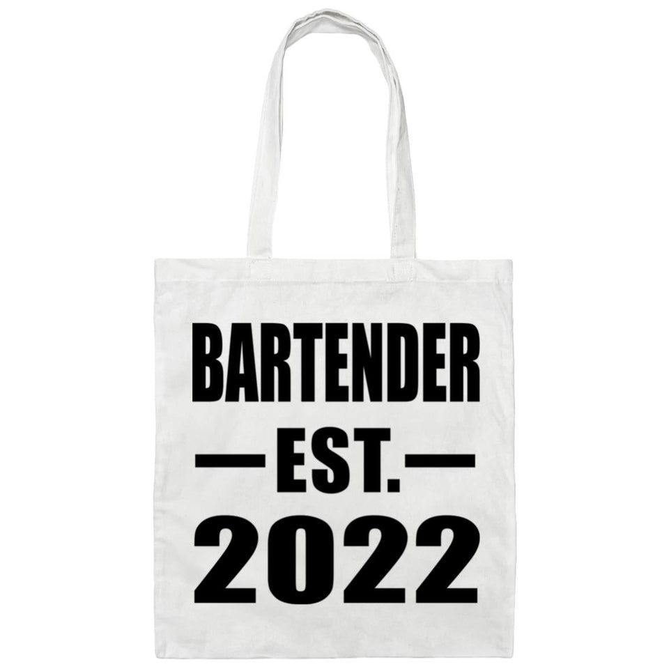 Bartender Established EST. 2022 - Tote Bag White