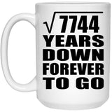88th Anniversary Square Root of 7744 Years Down Forever To Go - 15oz Coffee Mug