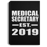 Medical Secretary Established EST. 2019 - Canvas Portrait