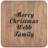 Merry Christmas Webb Family - Drink Coaster C