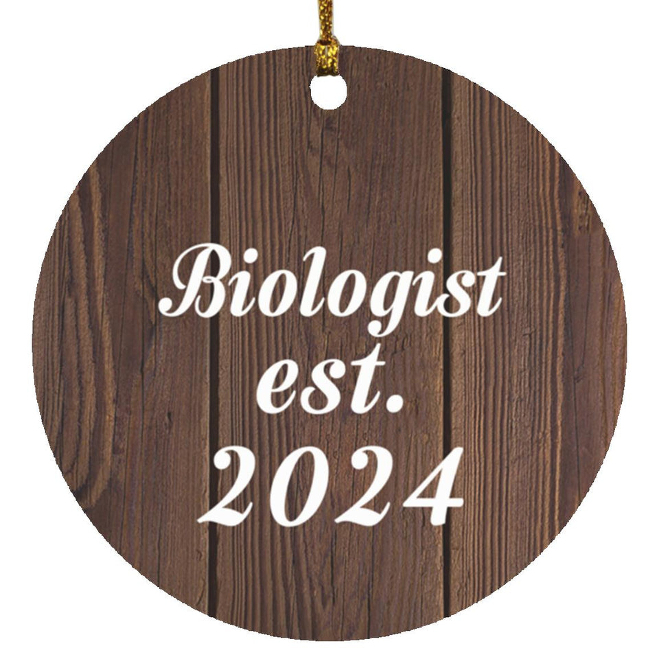 Biologist Established Est. 2024 - Circle Ornament D