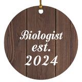 Biologist Established Est. 2024 - Circle Ornament D