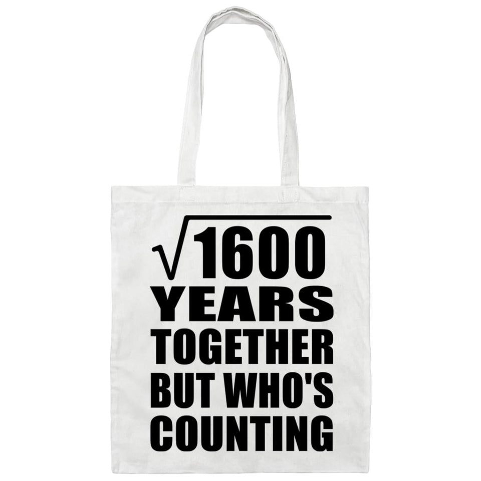 40th Anniversary Square Root of 1600 Years Who's Counting - Tote Bag White
