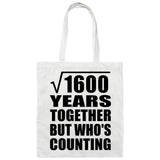 40th Anniversary Square Root of 1600 Years Who's Counting - Tote Bag White
