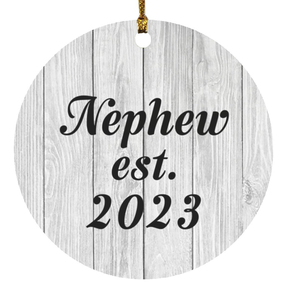 Nephew Established Est. 2023 - Circle Ornament F
