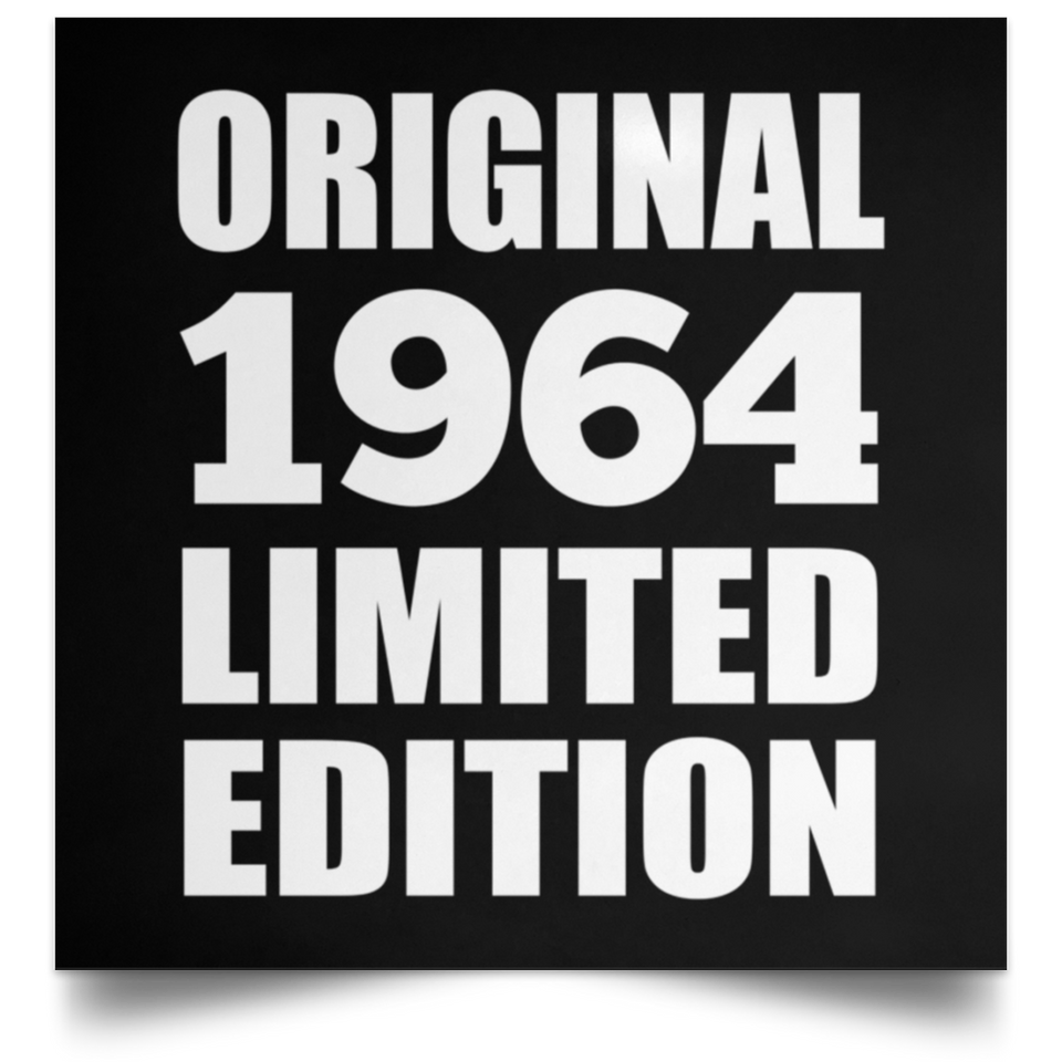 60th Birthday Original 1964 Limited Edition - Poster Square