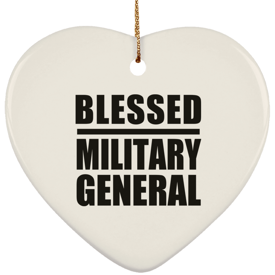 Blessed Military General - Heart Ornament
